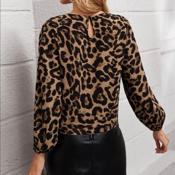 Adara Leopard Print Blouse - Picture 3 of 12